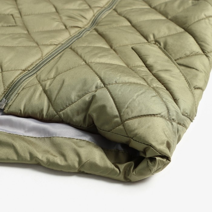 Куртка детская стеганая, цвет хаки, рост 98 см