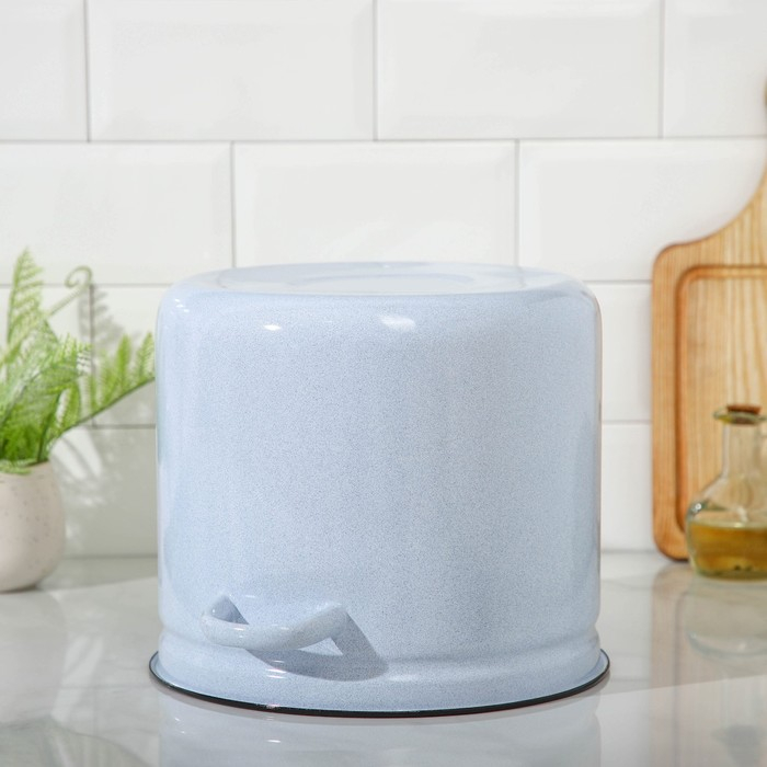 Кастрюля эмалированная, 12 л, без деколи, цвет МИКС Кастрюля эмалированная, 12 л, без деколи, цвет МИКС