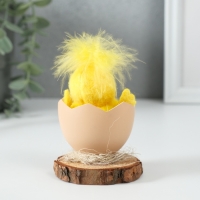 Сувенир "Цыплёнок в скорлупке" 6,2х6,2х13,5 см Сувенир "Цыплёнок в скорлупке" 6,2х6,2х13,5 см