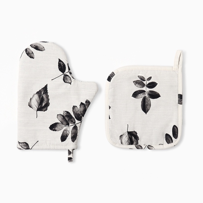 Набор кух. Этель Impression: варежка 20х27 см, прихватка 19х19 см, 100% хл, 210 г/м2