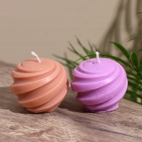 Свеча "Шар" 5х5х5 см, соевый воск МИКС Свеча "Шар" 5х5х5 см, соевый воск МИКС