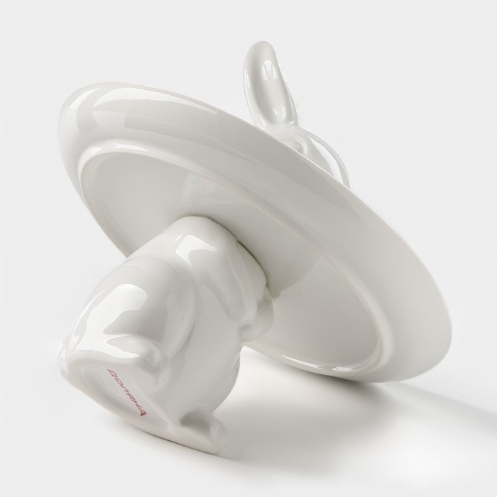 Блюдо для пирожных Доляна «Кролл», 18×18 см, цвет белый Блюдо для пирожных Доляна «Кролл», 18×18 см, цвет белый