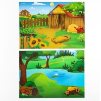 Магнитная игра "Лесные и домашние животные" 28*20