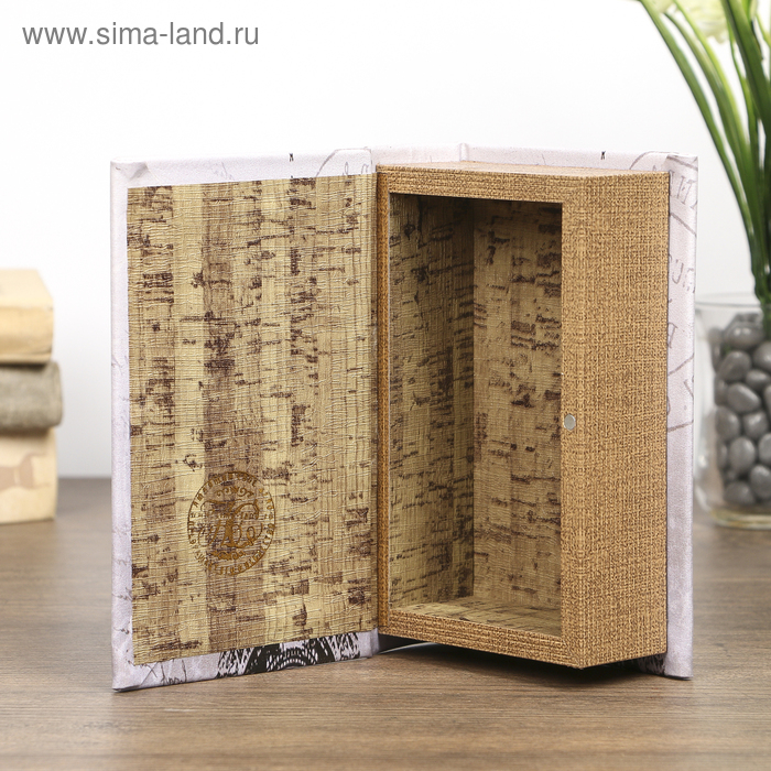 Шкатулка-книга дерево "Эйфелева башня. Париж" кожзам 17х11х5 см