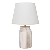 Настольная лампа "Инести" Е14 40Вт бело-золотой 22х22х36 см RISALUX