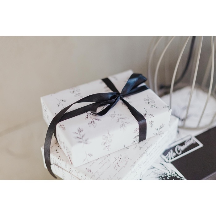 Лента атласная, 12 мм × 33 ± 2 м, цвет чёрный №113 Лента атласная, 12 мм × 33 ± 2 м, цвет чёрный №113