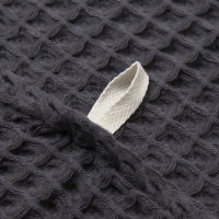 Полотенце вафельное банное Этель "Boho" 45*90 см, цв. темно-серый, 100% хл Полотенце вафельное банное Этель "Boho" 45*90 см, цв. темно-серый, 100% хл