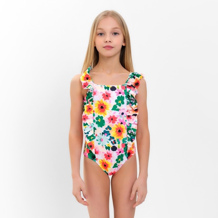 Купальник слитный детский MINAKU с декором, рост 116-122 Купальник слитный детский MINAKU с декором, рост 116-122