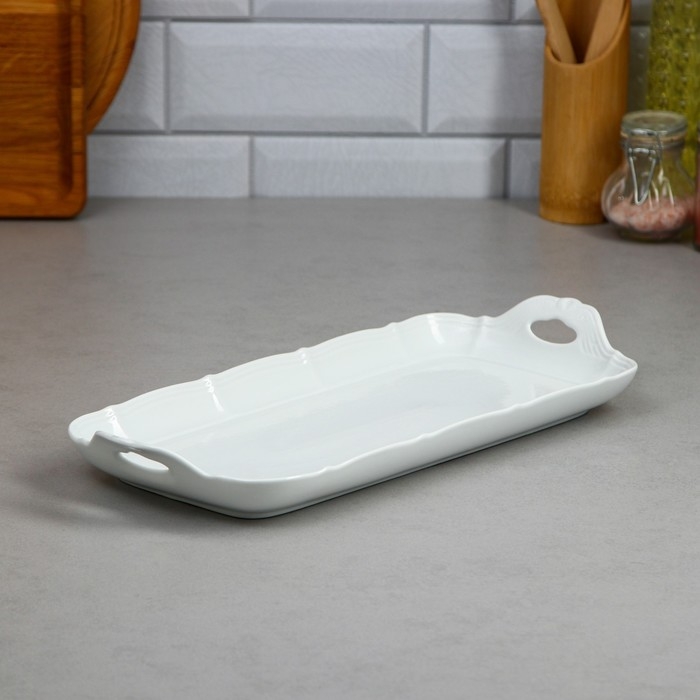 Блюдо «Рулёт», 38 см, фарфор, Иран Блюдо «Рулёт», 38 см, фарфор, Иран