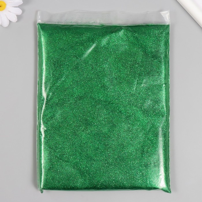 Глиттер размер 1/128, 500 гр, цв. зелёный