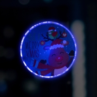 Светодиодная игрушка на липучке «Олень» 13 см, батарейки LR44х3 (в комплекте), свечение мульти Светодиодная игрушка на липучке «Олень» 13 см, батарейки LR44х3 (в комплекте), свечение мульти