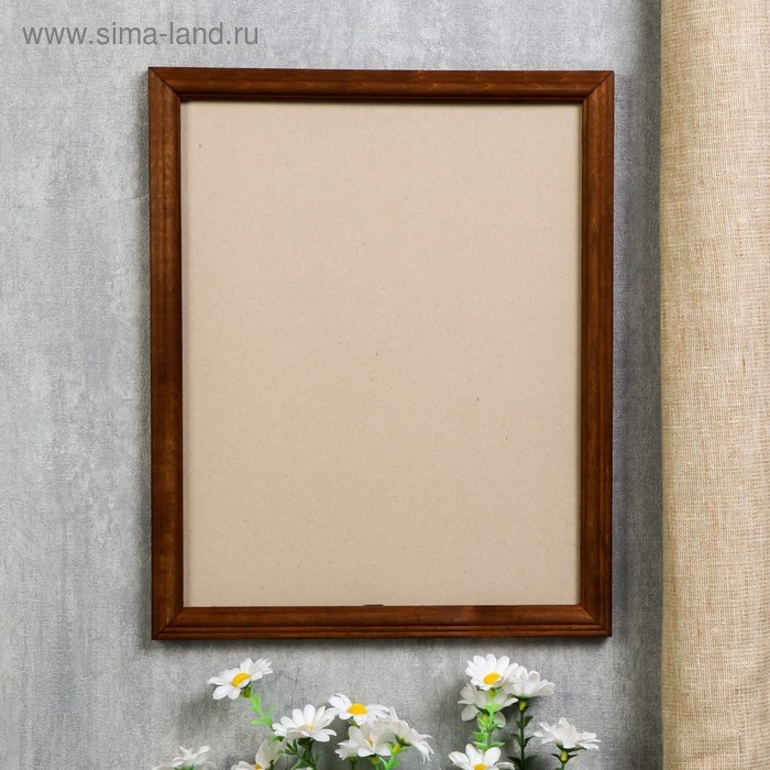 Фоторамка  дерево 24х30 см, орех, МИКС ( пластиковый экран)