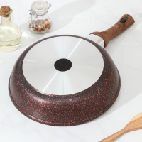 Сковорода Granit ultra red, d=26 см, пластиковая ручка, стеклянная крышка, антипригарное покрытие, цвет коричневый Сковорода Granit ultra red, d=26 см, пластиковая ручка, стеклянная крышка, антипригарное покрытие, цвет коричневый