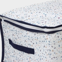 Кофр для хранения вещей Доляна &laquo;Мармелад&raquo; с ПВХ-окном, 45&times;30&times;20 см, цвет белый