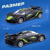 Машина радиоуправляемая «Жажда гонок», работает от аккумулятора, цвет чёрный Машина радиоуправляемая «Жажда гонок», работает от аккумулятора, цвет чёрный