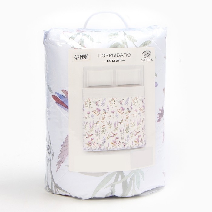 Покрывало "Этель" 2 сп Colibri, 180х210&plusmn;5 см, микрофибра