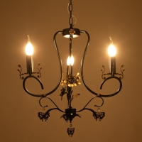 Люстра "Сандра" 3xE14 40Вт черно-золотой 51х51х52-110 см BayerLux Люстра "Сандра" 3xE14 40Вт черно-золотой 51х51х52-110 см BayerLux