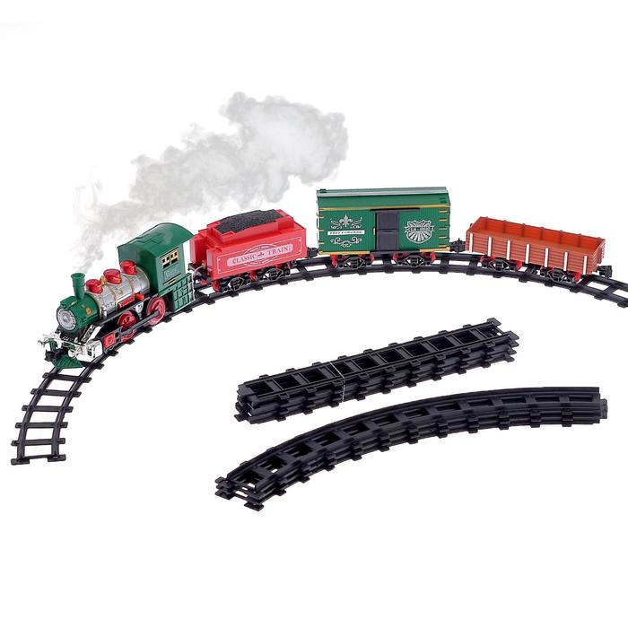 Железная дорога &laquo;Классик&raquo;, со световыми, звуковыми и дымовыми эффектами, протяжённость пути 2,88 м