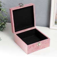 Шкатулка дерево "Розовый фламинго-цветок" бархат розовый 10х16х16 см Шкатулка дерево "Розовый фламинго-цветок" бархат розовый 10х16х16 см