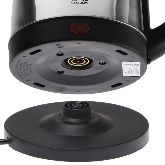 Чайник электрический Luazon LSK-1805, металл, 1.8 л, 1500 Вт, серебристый Чайник электрический Luazon LSK-1805, металл, 1.8 л, 1500 Вт, серебристый