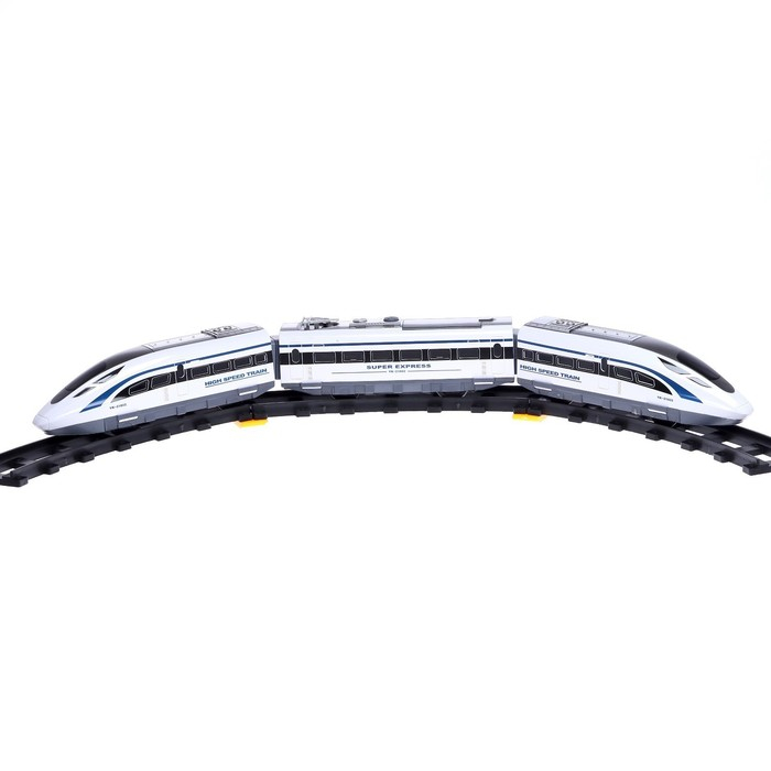 Железная дорога «Скорый поезд», радиоуправление, световые и звуковые эффекты Железная дорога «Скорый поезд», радиоуправление, световые и звуковые эффекты