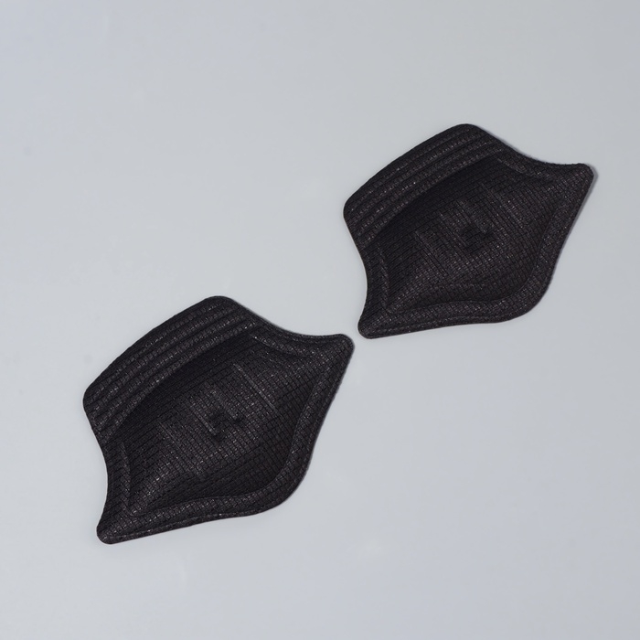 Подпяточники для обуви, на клеевой основе, 11 &times; 8 см, пара, цвет чёрный
