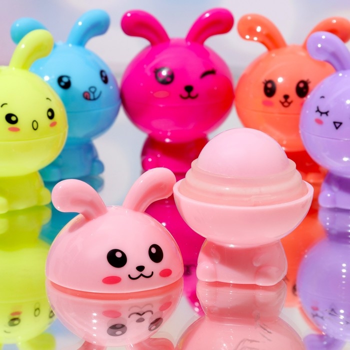 Бальзам для губ «Кролик», микс цветов и ароматов Бальзам для губ «Кролик», микс цветов и ароматов