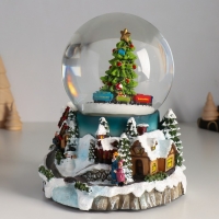Сувенир полистоун водяной шар музыка, свет "Снежный город" крутится d=12 см 16х15,5х19,5 см 103344 Сувенир полистоун водяной шар музыка, свет "Снежный город" крутится d=12 см 16х15,5х19,5 см 103344