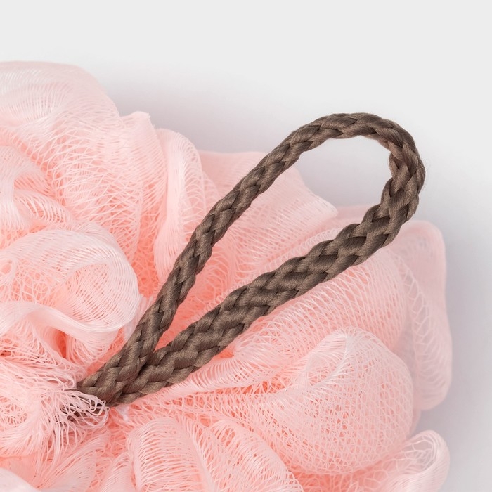 Мочалка для тела Доляна &laquo;Нежность&raquo;, 50 гр, цвет розовый