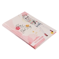 Блокнот А6, 64 листа в клетку "Модница", твёрдая обложка, глянцевая ламинация, блок офсет