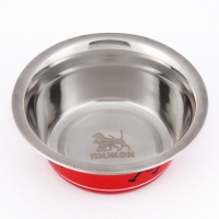 Миска цветная стандарт 350 мл, красная Миска цветная стандарт 350 мл, красная