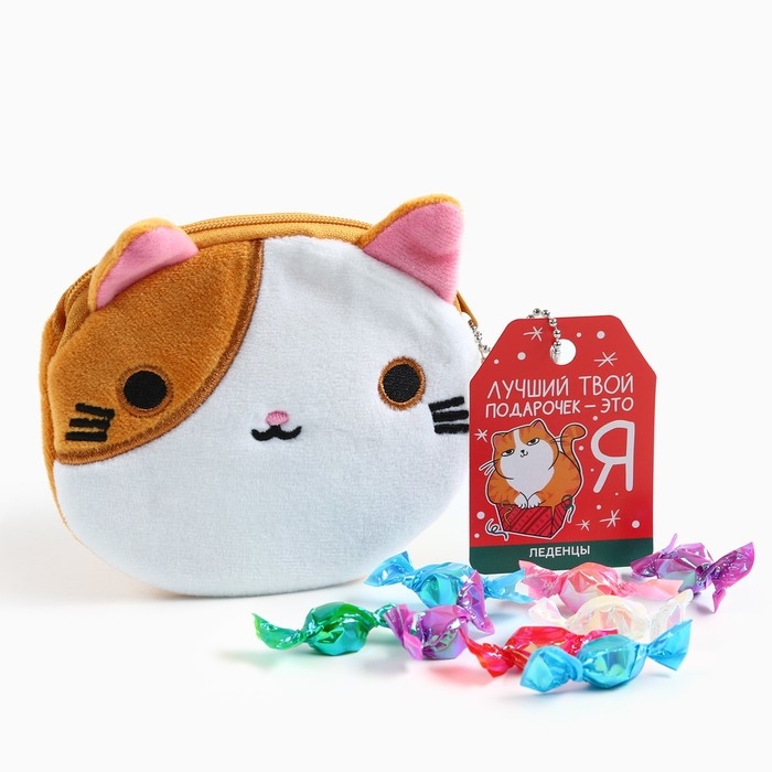 Леденцы &laquo;Лучший подарочек&raquo; в кошельке, со вкусом арбуза, 40 г.