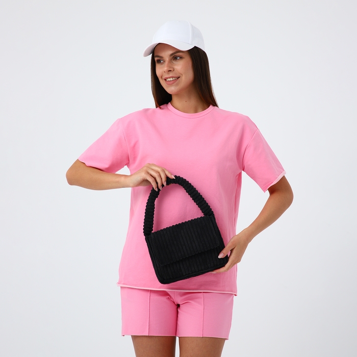 Сумка молодёжная на магните, цвет чёрный Сумка молодёжная на магните, цвет чёрный