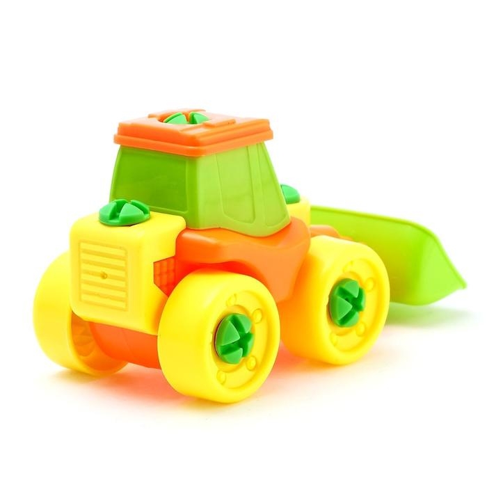 Конструктор винтовой &laquo;Трактор&raquo;, 21 деталь, цвета МИКС