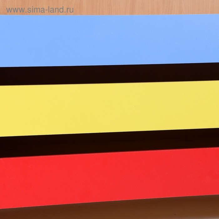 Кровать детская 3-ярусная выкатная, 1480х652х720, Цветная