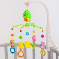 Мобиль музыкальный на кроватку &laquo;Домик. Зверятки погремушки №2&raquo;, заводной, Крошка Я