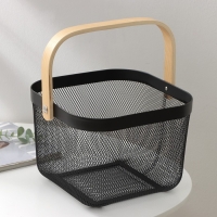 Корзинка универсальная LaDо́m, 26,5&times;25,5&times;18 см, цвет чёрный