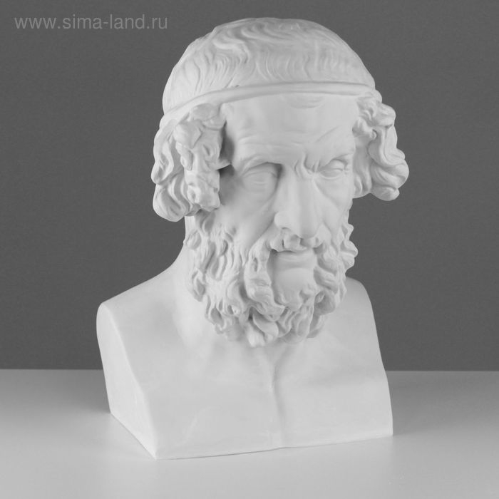 Гипсовая фигура Бюст Гомера, 27,5 х 30 х 44 см Гипсовая фигура Бюст Гомера, 27,5 х 30 х 44 см