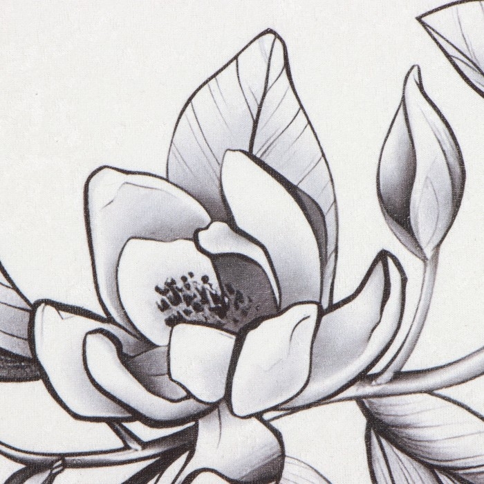 Коврик для ванной Этель Magnolia 50х80 см, 100% п/э, велюр Коврик для ванной Этель Magnolia 50х80 см, 100% п/э, велюр