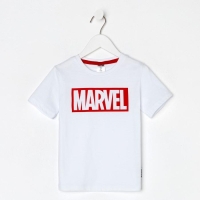 Футболка MARVEL, рост 110-116, белый