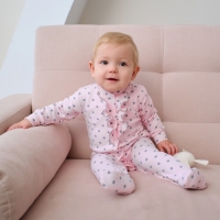 Комбинезон Крошка Я "Горошек", розовый, рост 74-80 см Комбинезон Крошка Я "Горошек", розовый, рост 74-80 см