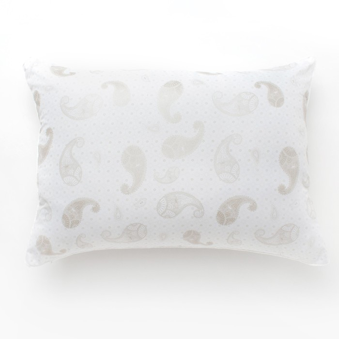 Подушка Экономь и Я 50*70 Лебяжий пух, чехол тик, цв. МИКС, п/э