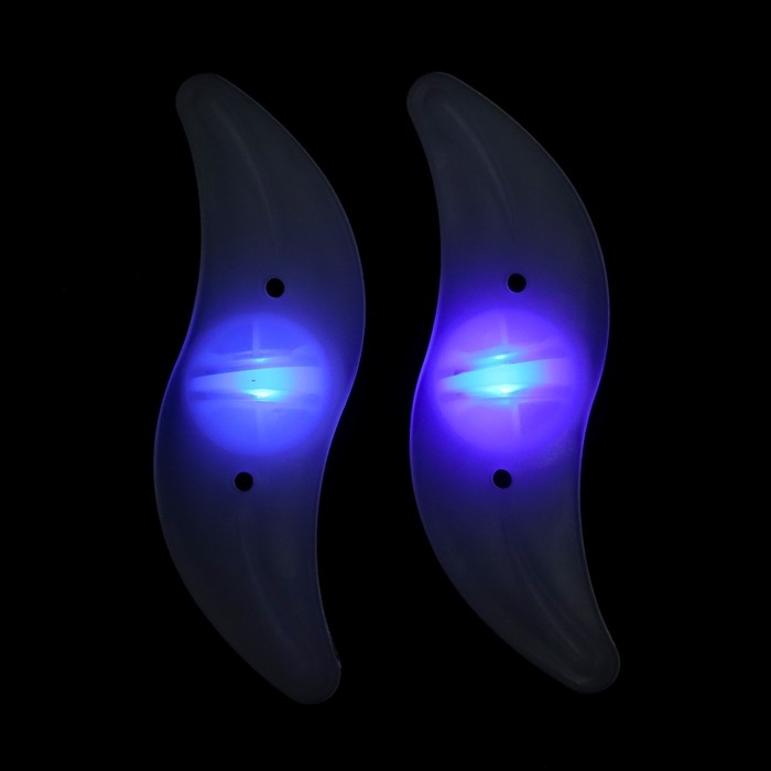 Фонарь велосипедный на спицу, водонепроницаемый, 1 диод, 12.5 х 3.5 х 2 см, 2 шт, синий Фонарь велосипедный на спицу, водонепроницаемый, 1 диод, 12.5 х 3.5 х 2 см, 2 шт, синий