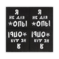 Салфетки бумажные однослойные Гармония цвета «Я не для *опы», 24х24 100 шт. уп Салфетки бумажные однослойные Гармония цвета «Я не для *опы», 24х24 100 шт. уп