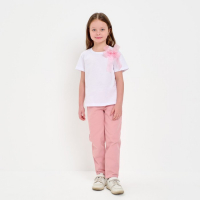 Футболка детская KAFTAN "Бантик", р.32 (110-116 см), белый Футболка детская KAFTAN "Бантик", р.32 (110-116 см), белый