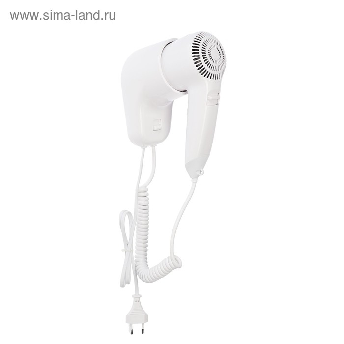 Фен Luazon LGE-006, 1600 Вт, настенный, 2 скорости, крепление, белый Фен Luazon LGE-006, 1600 Вт, настенный, 2 скорости, крепление, белый