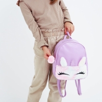 Рюкзак из искусственной кожи &laquo;Единорог&raquo;, с карманом из плюша, 27х23 х 10 см