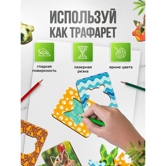 Доски Сегена &laquo;Животные&raquo;, набор 18 шт.