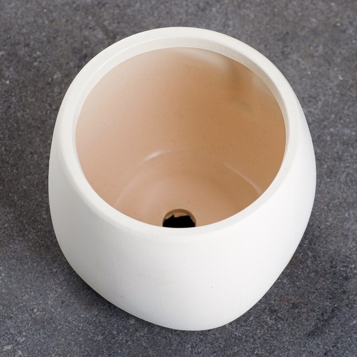 Горшок "Мистер Твикс" 15х15х15см, белый