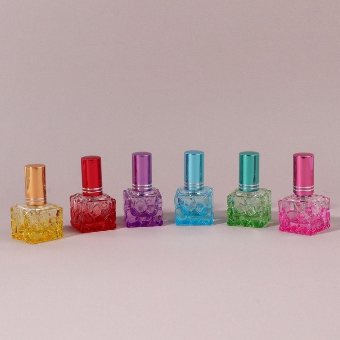 Флакон стеклянный для парфюма «Relief», с распылителем, 8 мл, цвет МИКС Флакон стеклянный для парфюма «Relief», с распылителем, 8 мл, цвет МИКС